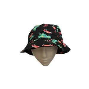 Official Crown of Laurel Palm Tree Beach Skateboard Print Bucket Hat S/M